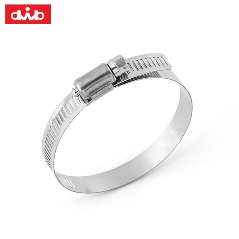 Worm Gear Hose Clamp Adjustable Custom Car 304 stainless Steel Hose clamp Stamping Spare Parts Auto Soft clamps