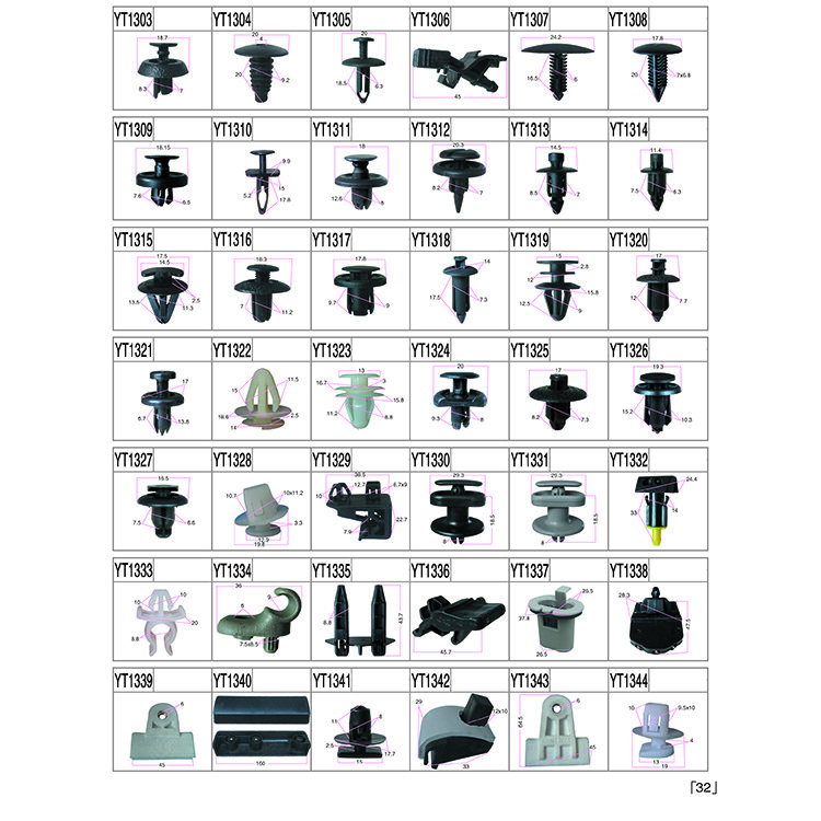 Universal Mixed Auto Fastener Car Push Retainer Clips Auto Plastic Mixed Push Retainer Clips Plastic Screw for Car