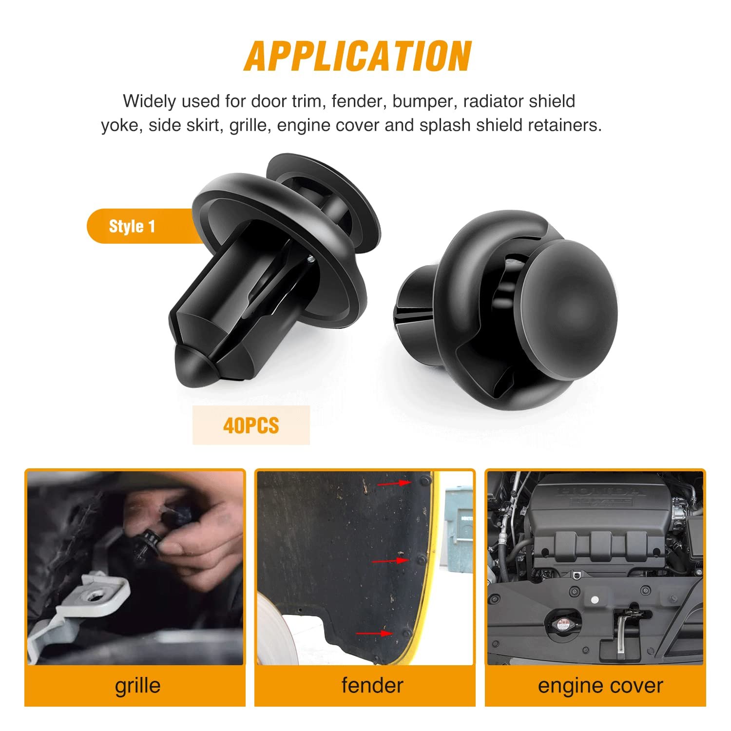 New Universal 240PCS Expansion Screws Kit Bumper Push Rivet Fasteners Retainer Car Auto Clips