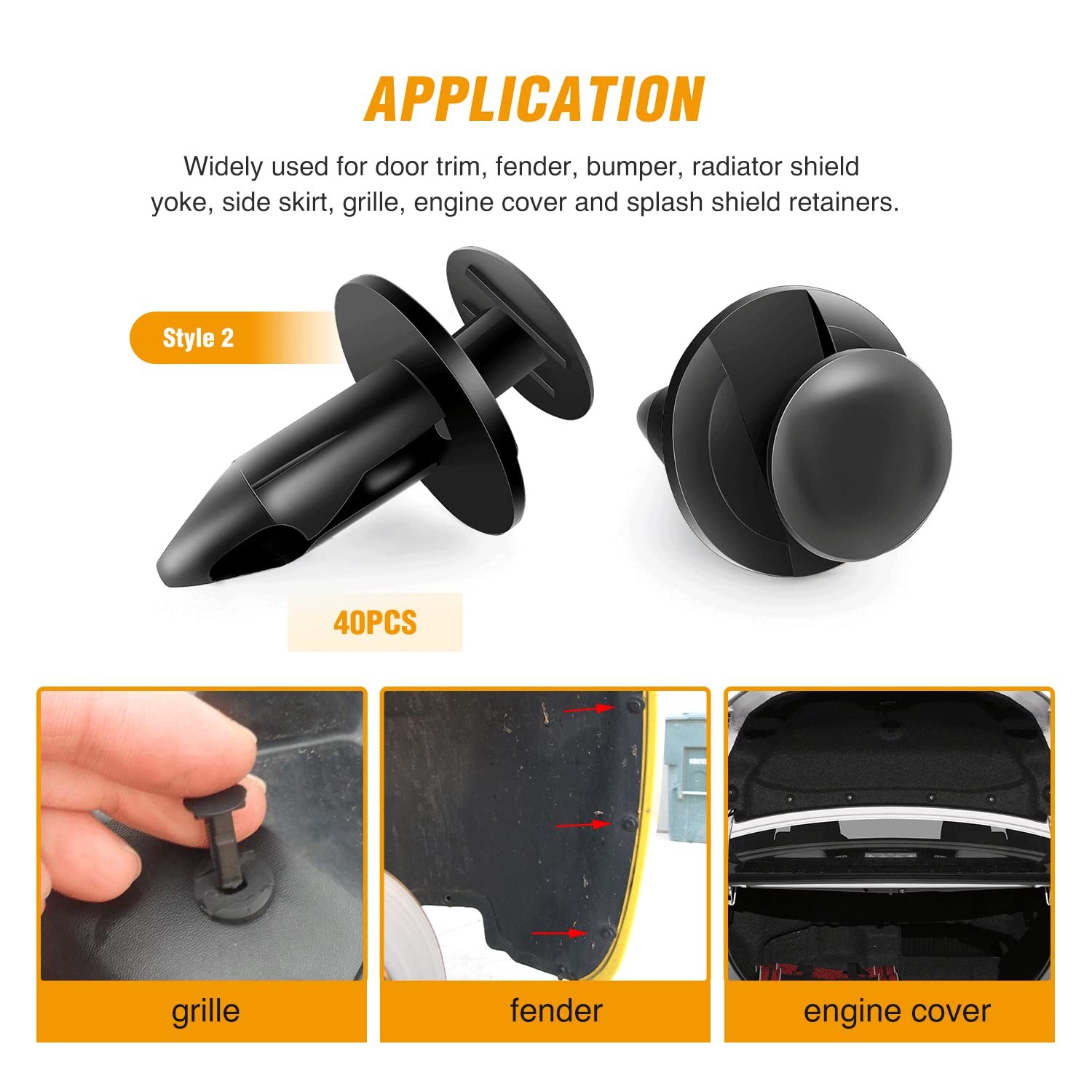 New Universal 240PCS Expansion Screws Kit Bumper Push Rivet Fasteners Retainer Car Auto Clips