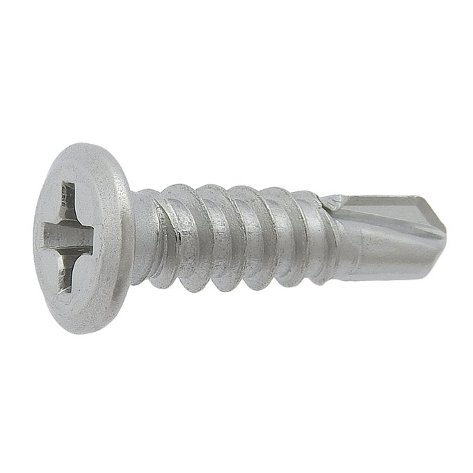 Japanese San Flat M4 Stainless Steel Tapping Screw JIS Standard Truss Head Bit Roof Fasteners Cap Washer Style M3 Thread Size