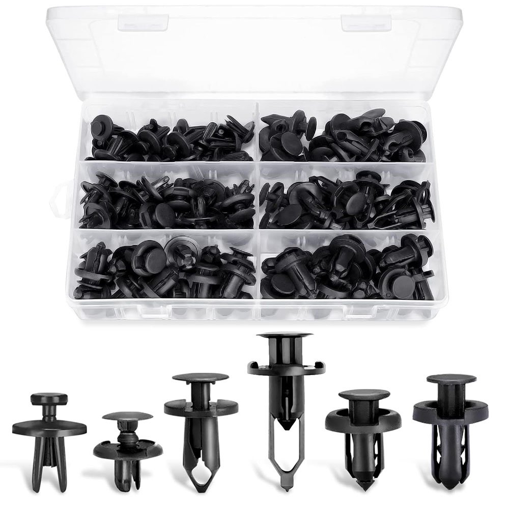Auto Body Retainer Clips Bumpers,Car Fender Universal Plastic Fender Clips Push Bumper Fastener Rivet Clips for Car