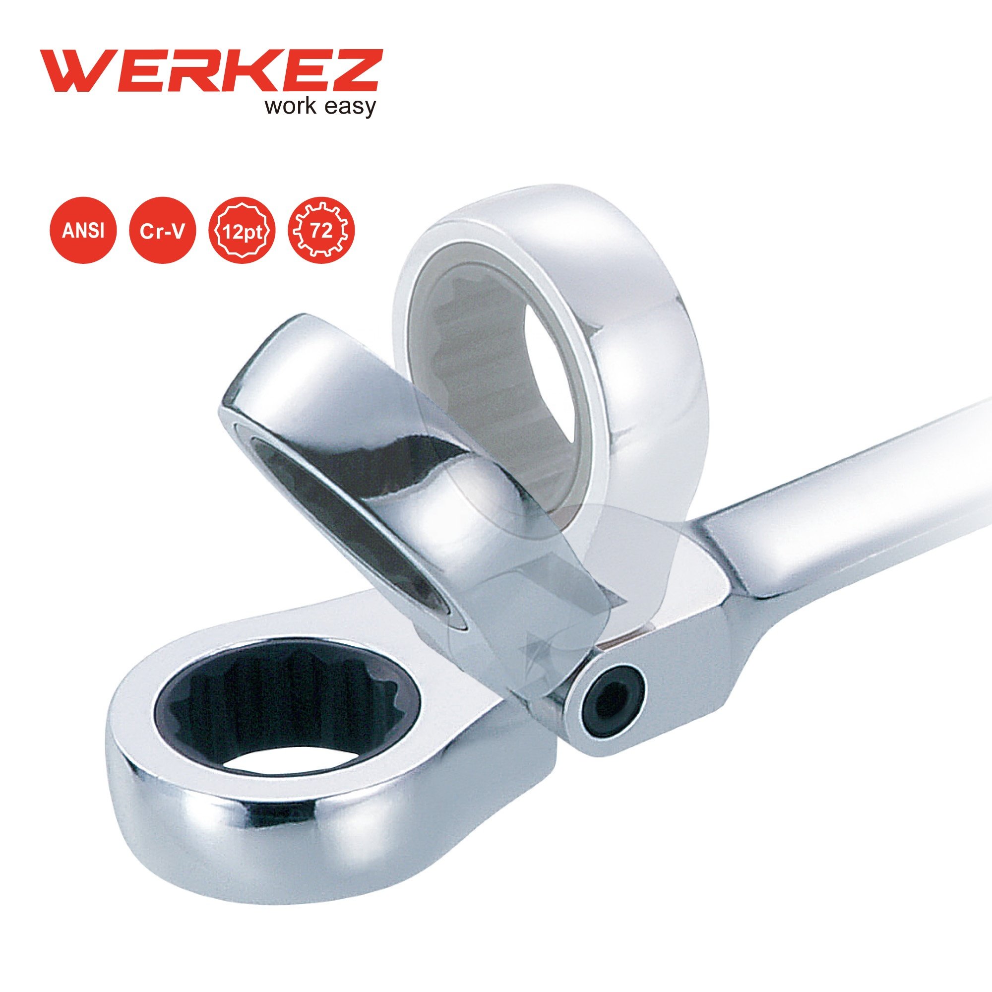 Professional 3/4\" 21mm Cr-V Combination Wrench Set Practical Adjustable for DIY Repairs Flexible Ratcheting Torque Wrench
