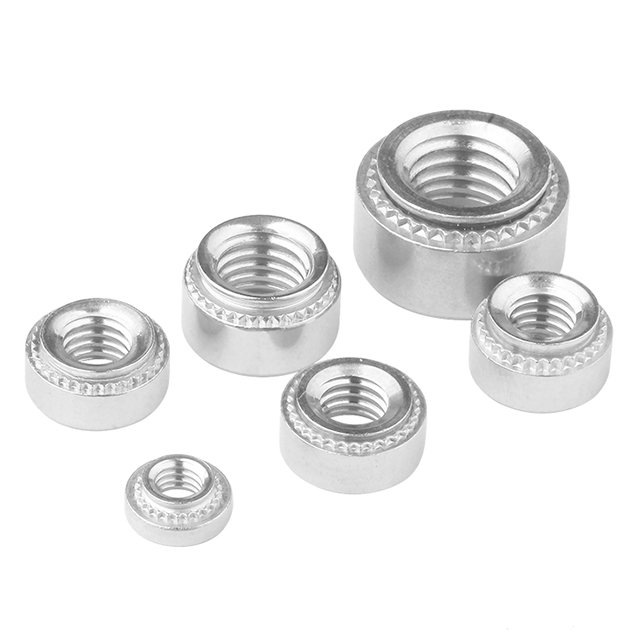 Customized S SS CLS CLSS SP M3 M4 M5 M6 M8 Insert Carbon Stainless Steel Round Lock Nut Press Self Clinching Nut for Sheet Metal