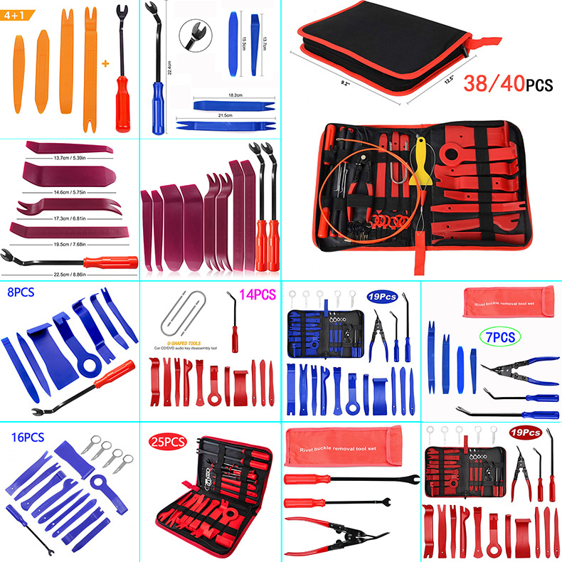 C0414 Set of Repair and Disassembly Tool Car Modification Kit Plastic Trim Panel Instrument Panel Tool Buckle Driver Pry Plate