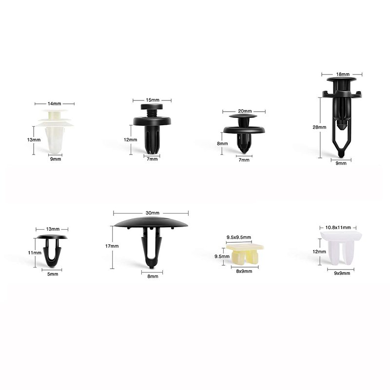 166 Pcs Car Retainer Clips Door Panel Trim Clips Kit Body Fastener Remover