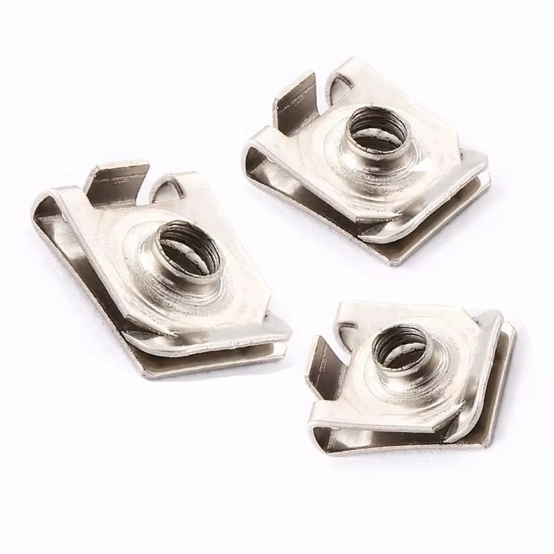 Universal Auto Clips Fasteners Bumper Body Retainer Trim Clips U With Screw Steel Nut Metal Fastener Clip nuts