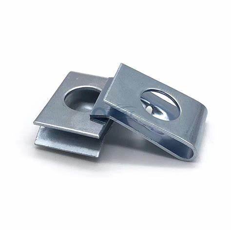 Universal Auto Clips Fasteners Bumper Body Retainer Trim Clips U With Screw Steel Nut Metal Fastener Clip nuts