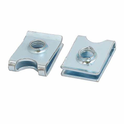 Universal Auto Clips Fasteners Bumper Body Retainer Trim Clips U With Screw Steel Nut Metal Fastener Clip nuts