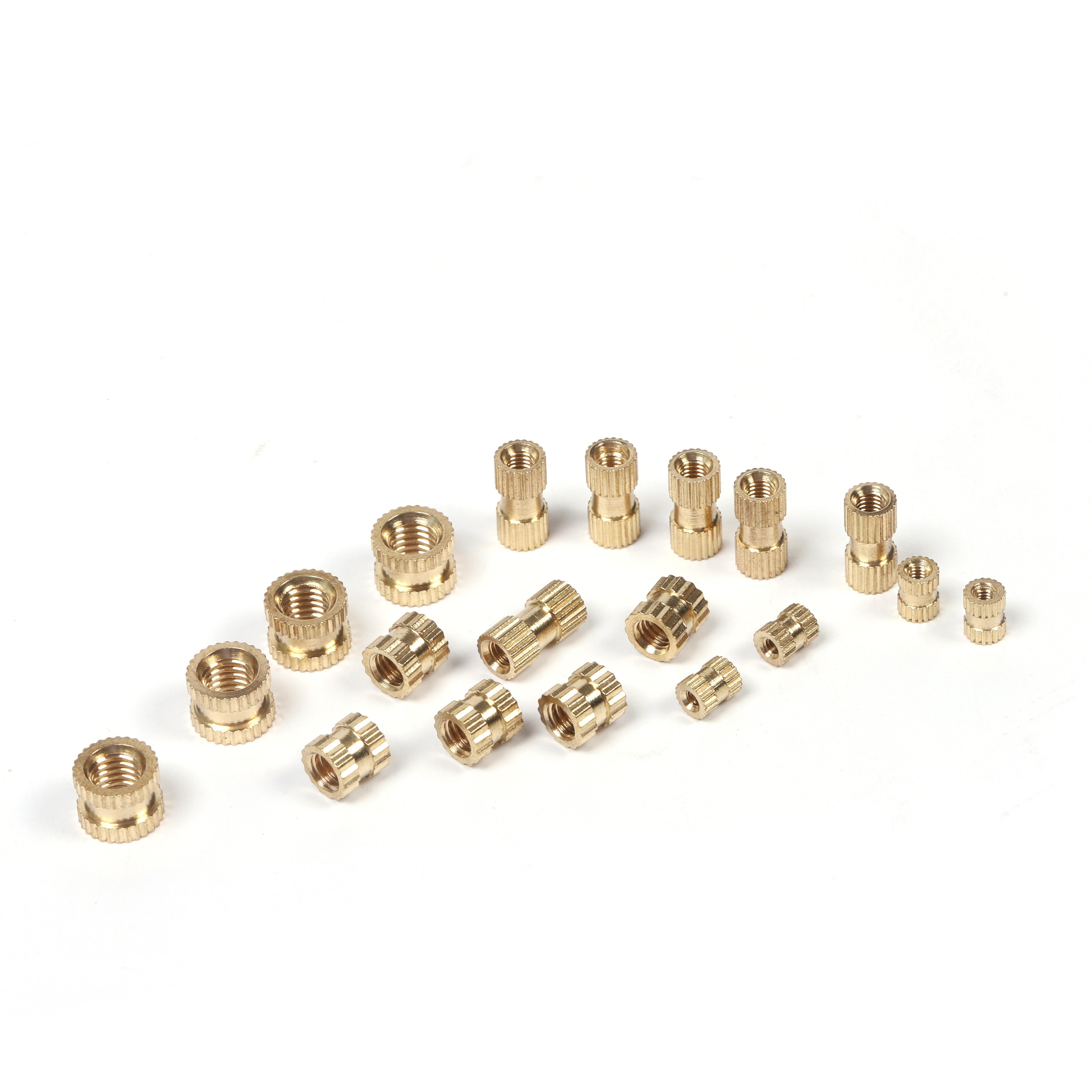Hot Sales m1.2 m2 m2.5 m3 m4 m5 m6 m8 m10 m12 Manufacturer China Fastener Technical Brass Knurled Nut Inserts