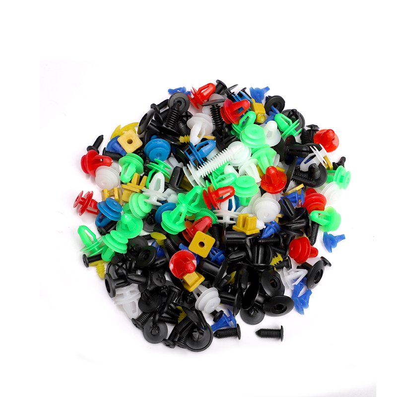 100PCS Mixed Auto Bumper Fastener Vehicle Clips Retainer Fastener Rivet Door Panel Fender Liner Universal Fit for toyota Honda