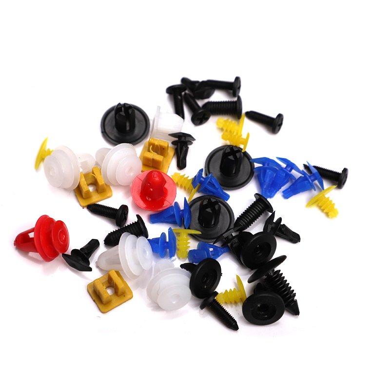 100PCS Mixed Auto Bumper Fastener Vehicle Clips Retainer Fastener Rivet Door Panel Fender Liner Universal Fit for toyota Honda