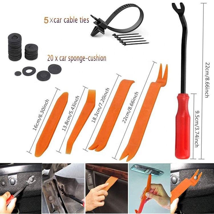 HAIYUAN 680 Pcs Auto Plastic Fasteners Car Mats Automotive Door Panel Bumper Multifunction Clip kit Auto Fasteners Clips