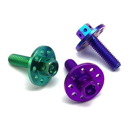 License Plate Titanium Ti Frame Bolts & Nuts & Screws Fastener for Motorcycle Bike