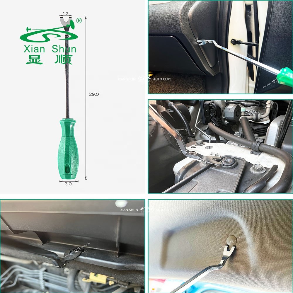 Car Auto Trim Panel Rivet Remove Tool Bumper Fasteners Removal Kit Easy Use Clip Plier Fastener Remover