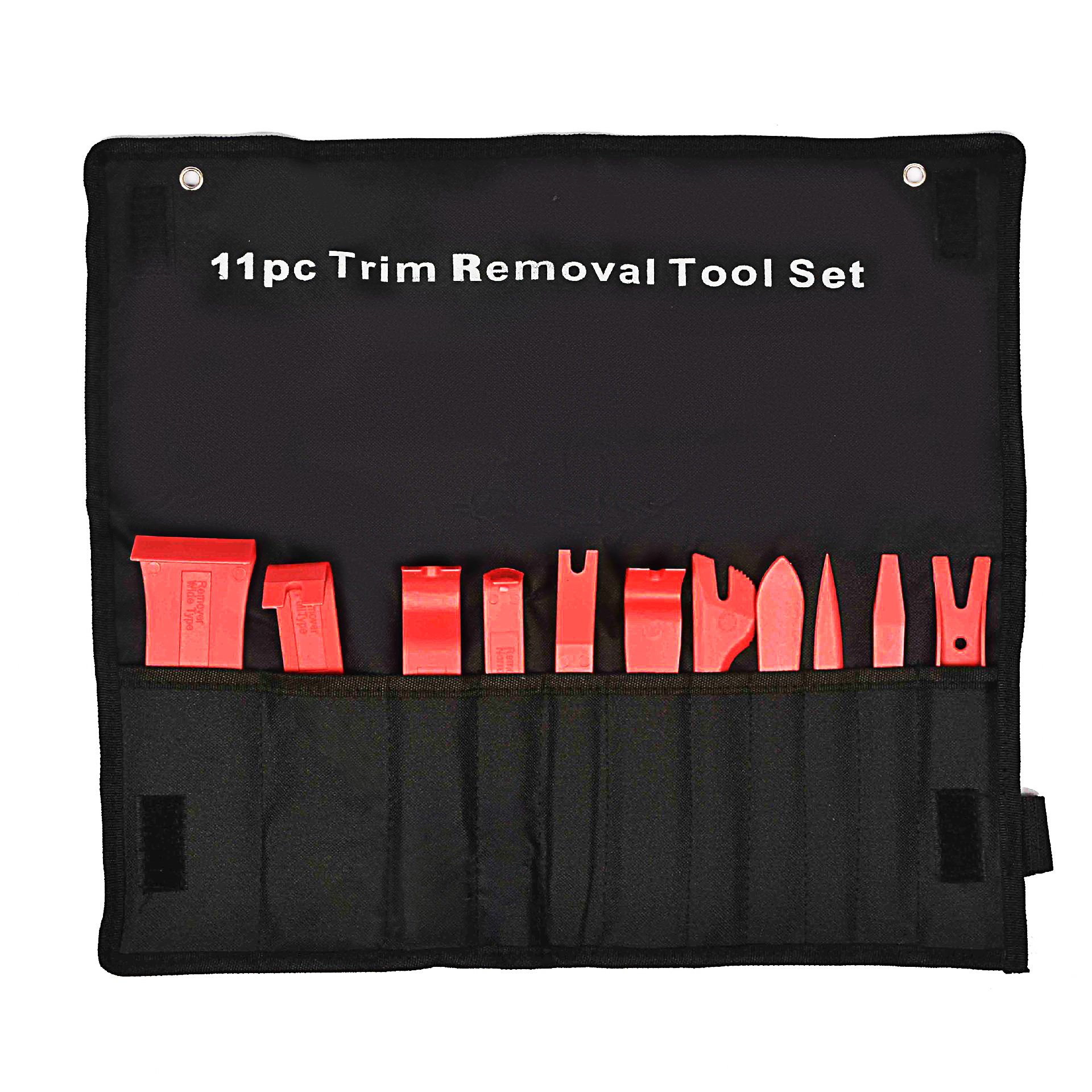 Realtek 11PCS Auto Car Repair Trim Removal Tool Set Garage Tool Fastener Remover Panel Kit With Storage Bag