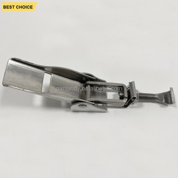 GL-14116 Trailer Steel hasp Polished Adjustable Toggle Clamp