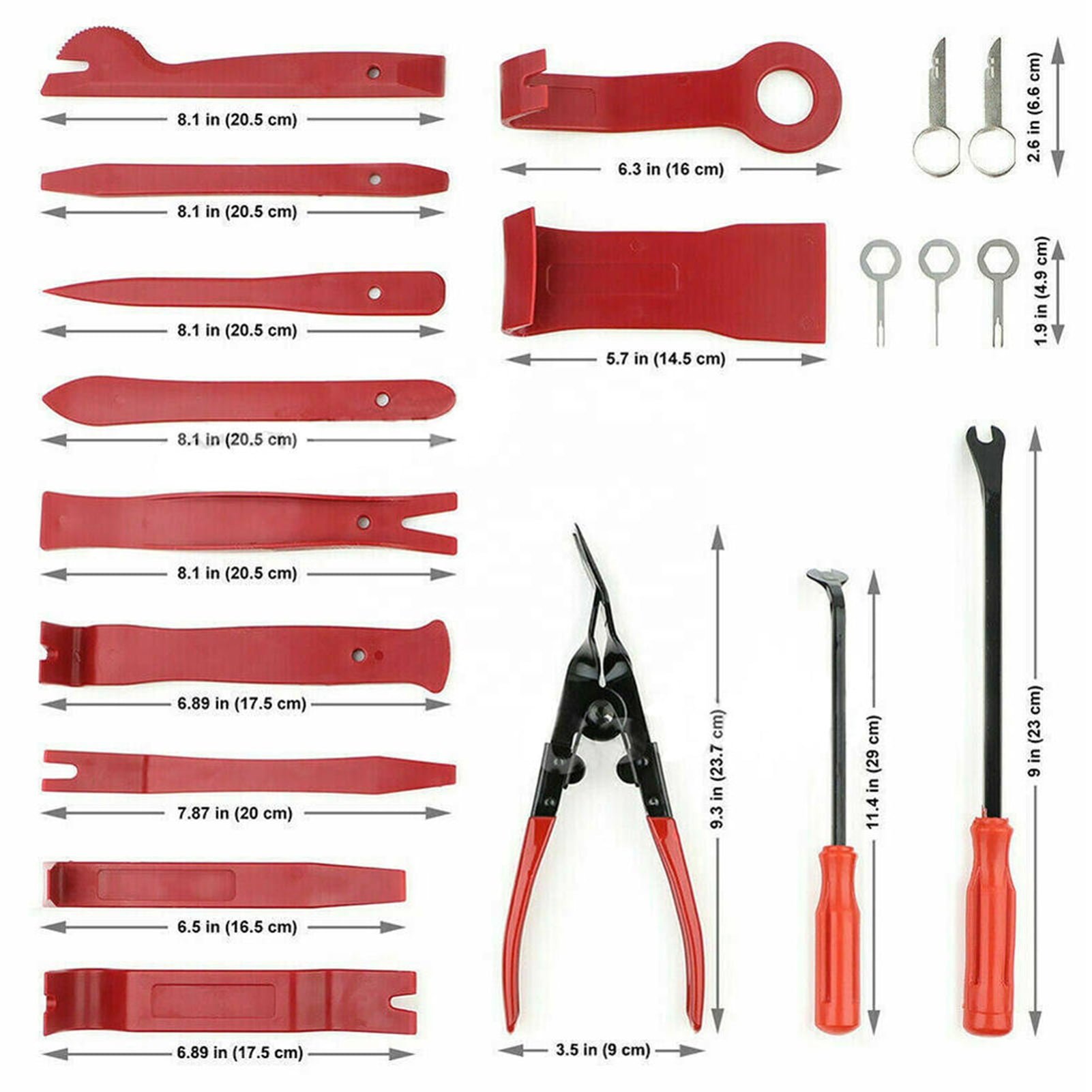 45pcs Useful Car Accessories Nylon Auto Fastener Clip Removal Tool Dash Kit