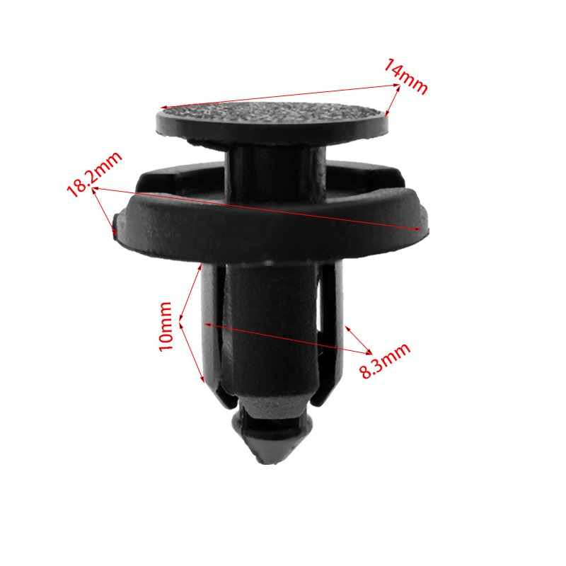 Automotive Plastic Clips for Honda Nissan 8mm Bumper Stud Clips Plastic Expansion Rivets
