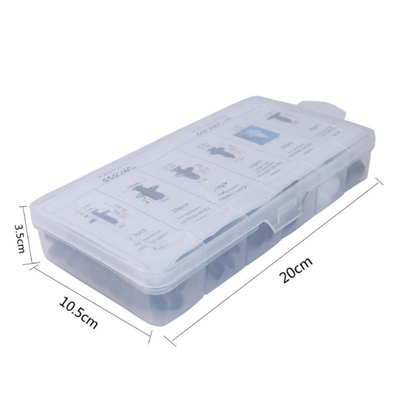 Car Accessories 100pcs Plastic Auto Fastener Clip Bumper Door Trim Fitting Disassembly Tool
