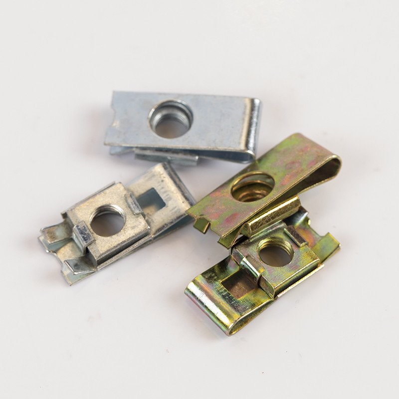 Customized Carbon Steel Auto Spring Clip On Speed Nut M6 M8 U Nut Bumper Clips File Fastener Automotive U-Nuts