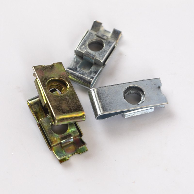 Customized Carbon Steel Auto Spring Clip On Speed Nut M6 M8 U Nut Bumper Clips File Fastener Automotive U-Nuts
