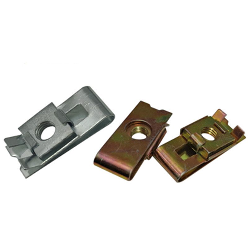 Customized Carbon Steel Auto Spring Clip On Speed Nut M6 M8 U Nut Bumper Clips File Fastener Automotive U-Nuts