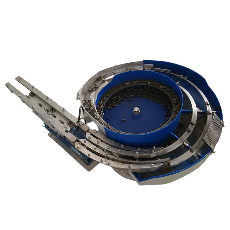 60 Pin Screw Nut Gasket Screw Drill Round Rod Double Outlet Automatic Feeder Double Track Bowl Type Vibrating Disc