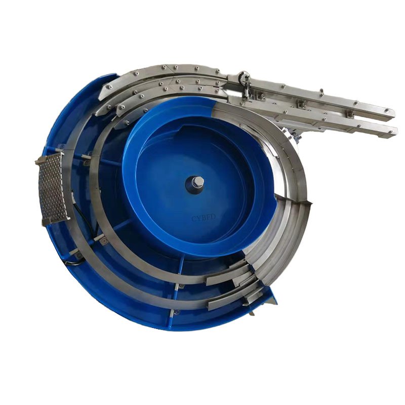 60 Pin Screw Nut Gasket Screw Drill Round Rod Double Outlet Automatic Feeder Double Track Bowl Type Vibrating Disc