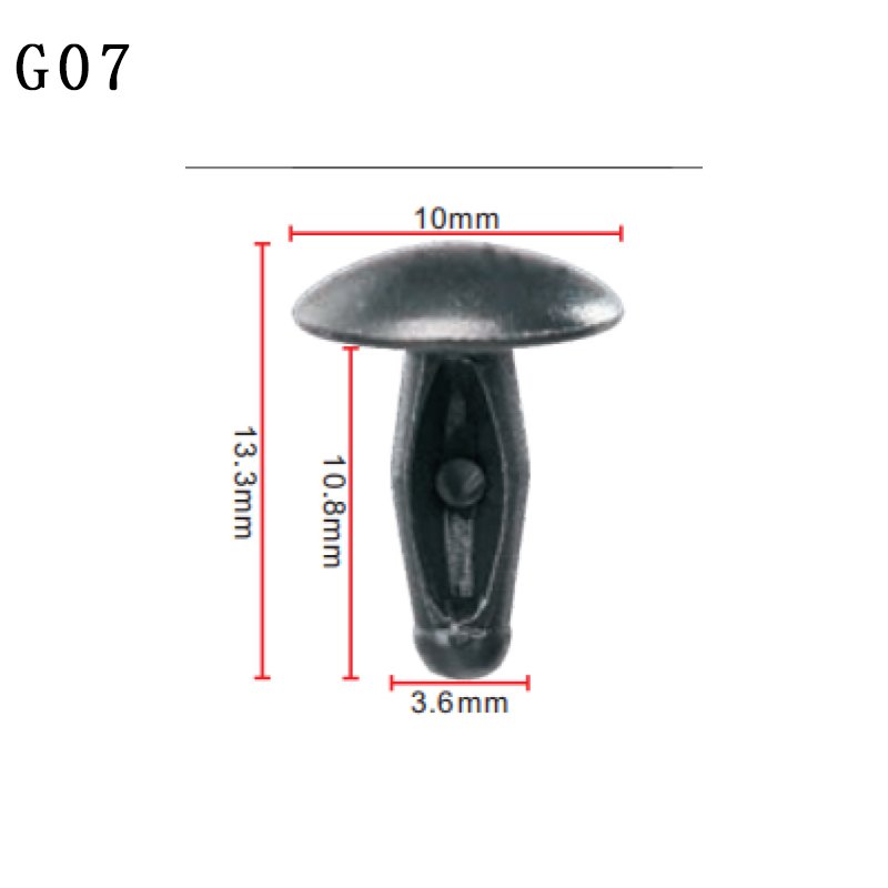 G07 Nylon Black Plastic Retainer Clip for 90687-SA5-0030
