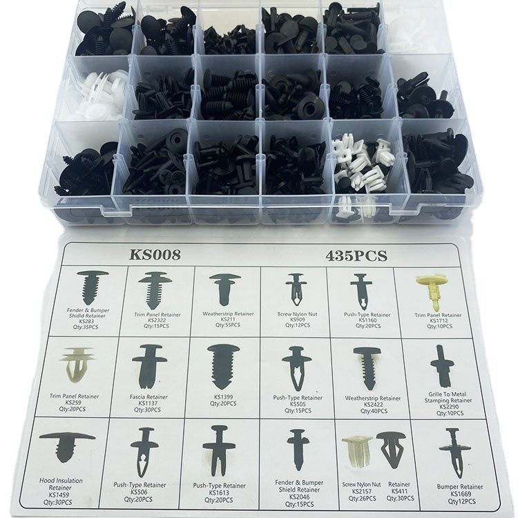 435PCS Hgh Quality Be Common Car Bumper Fasteners Plastic Auto Clips Auto Plastic Clips Fasteners for Car