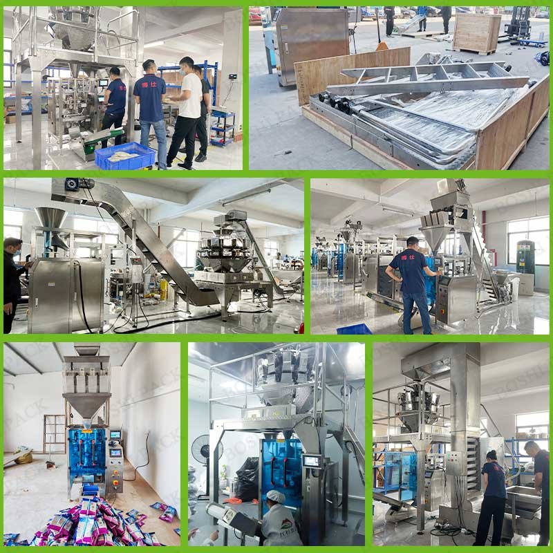 Auto Fasteners Fertilizer Cement Bagging Machine Form Fill Seal Frozen Food Chicken Bread Cookie Packaging Machine