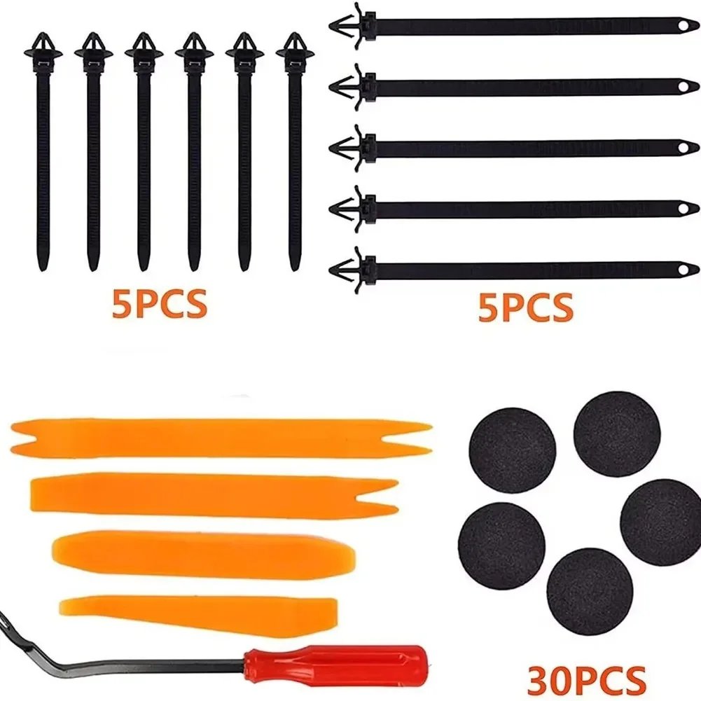 680+45 Pcs Car Fastener Clip White Vehicle Retainer Fastener Bumper Clip Auto Fender Push Pin Rivet Door Trim Panel Retainer