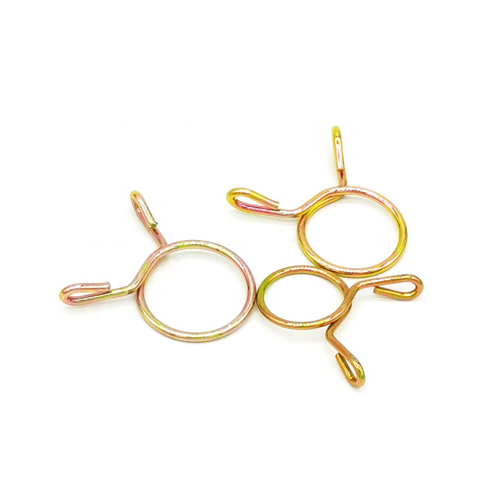 55mm 3-90MM 304SS Single Wire Formed Spring Cable Clip Steel Pipe Clamp for Motorcycle Scooter ATV Clamps & Clips