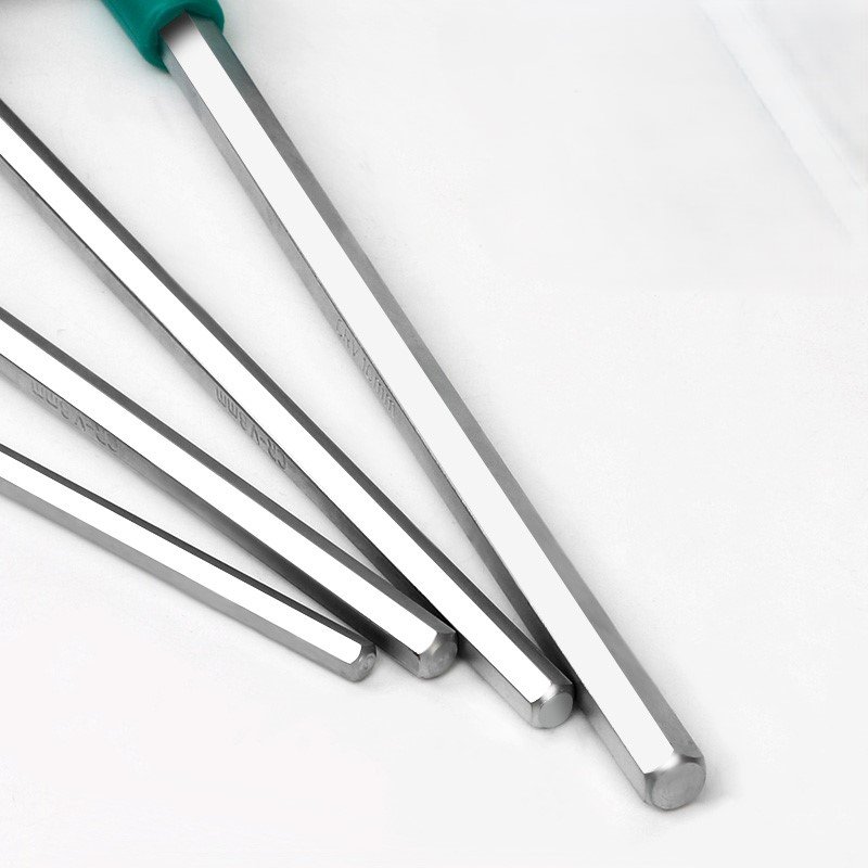 OEM High Quality T-Shaped Hex Wrench Set Plastic Handle Chrome Sizes 3mm 4mm 5mm 6mm 8mm Metric Screwdrivers Allen Wrenches