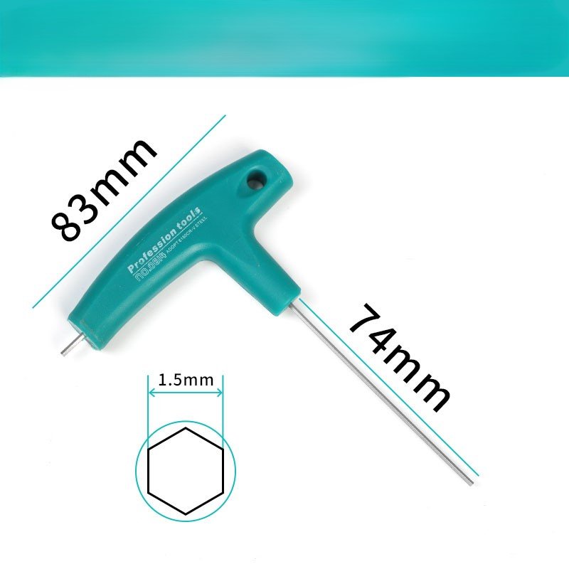 OEM High Quality T-Shaped Hex Wrench Set Plastic Handle Chrome Sizes 3mm 4mm 5mm 6mm 8mm Metric Screwdrivers Allen Wrenches