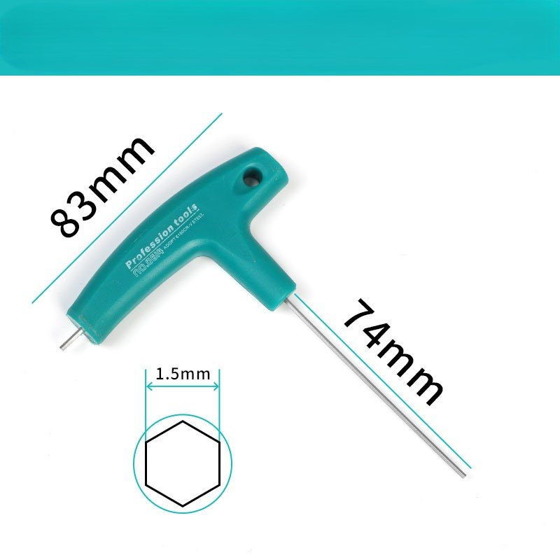 OEM High Quality T-Shaped Hex Wrench Set Plastic Handle Chrome Sizes 3mm 4mm 5mm 6mm 8mm Metric Screwdrivers Allen Wrenches