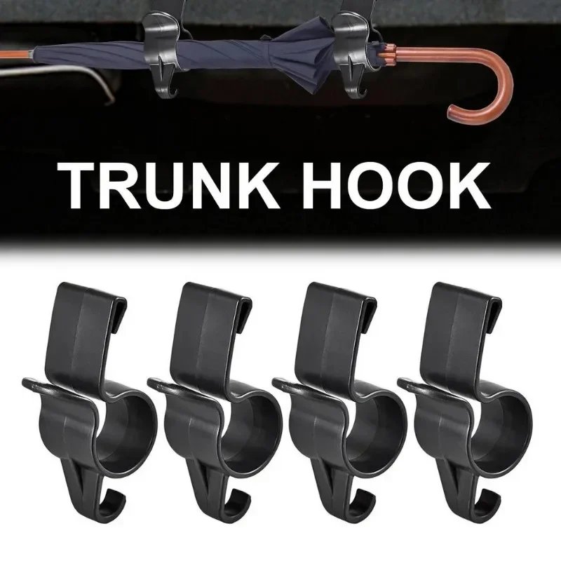 1/2pcs Car Umbrella Holder Hook Universal Interior Trunk Umbrella Storage Fastener Clip Strong Adhesion Auto Accessories