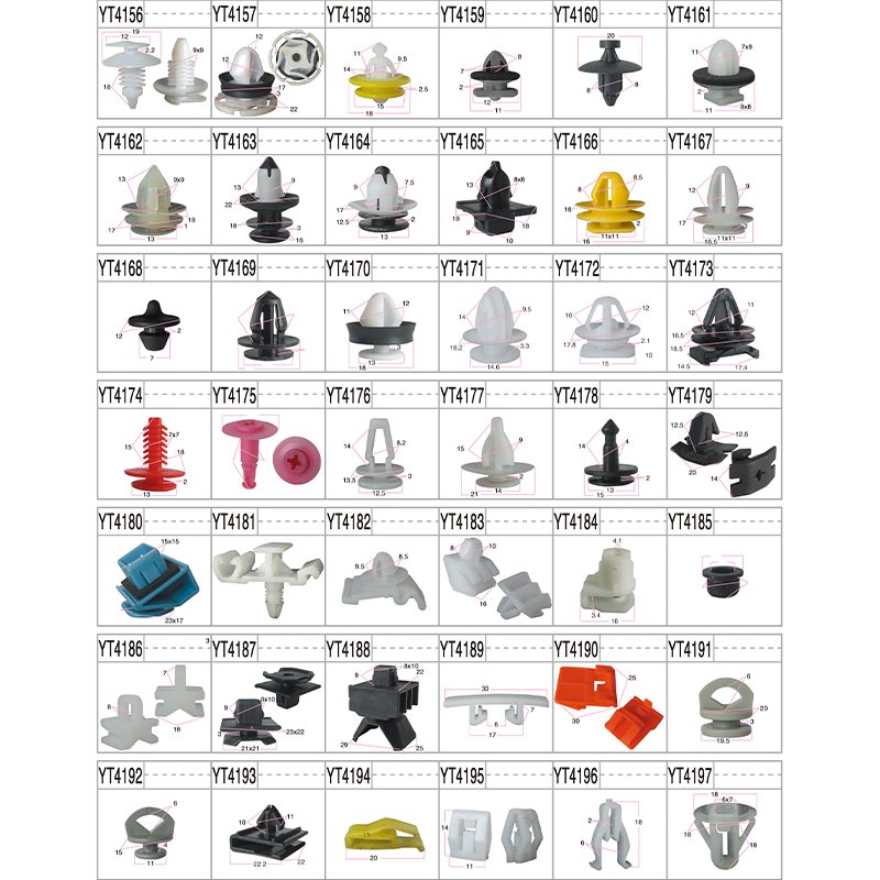 Plastic Fasteners And Clips Push Type Rivets Door Clip Rivet Auto Fender Bumper Fastener Clips