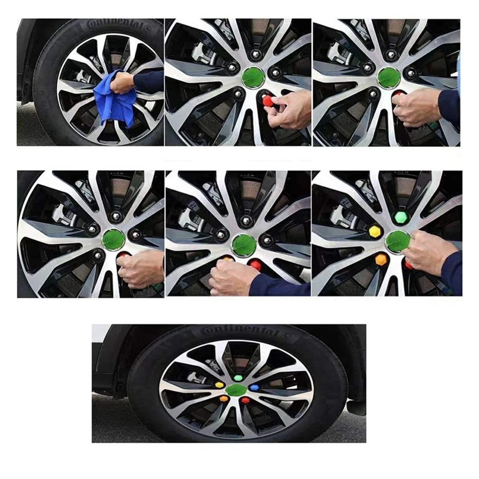 Wheel Bolt Caps Car Hubcaps Bolts Parts Wheel Accessories Auto Fasteners Rim Cover Tyre Wheel Bolt Cap
