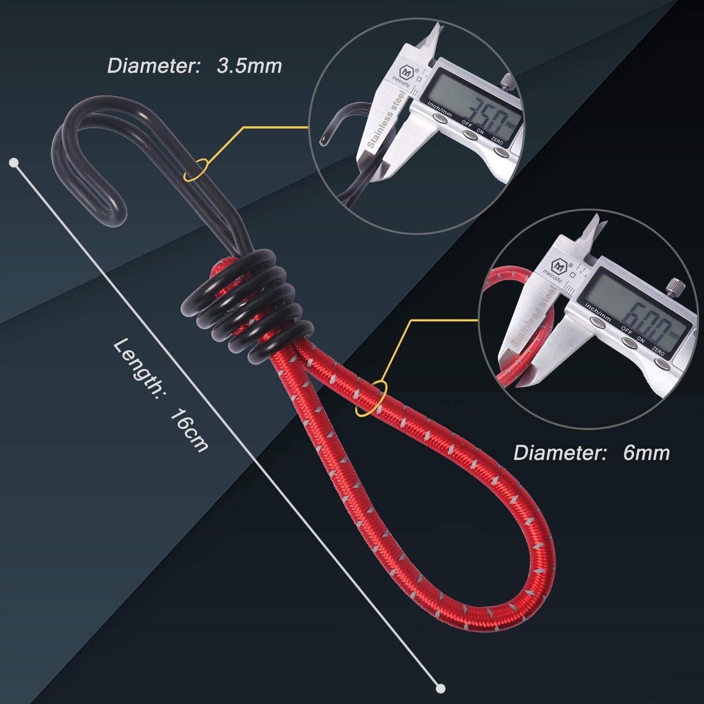 Outdoor Camping Tent Hooks Camping Canopy Accessories Drawstring Elastic Buckle Fixed Binding Strap Stretchy