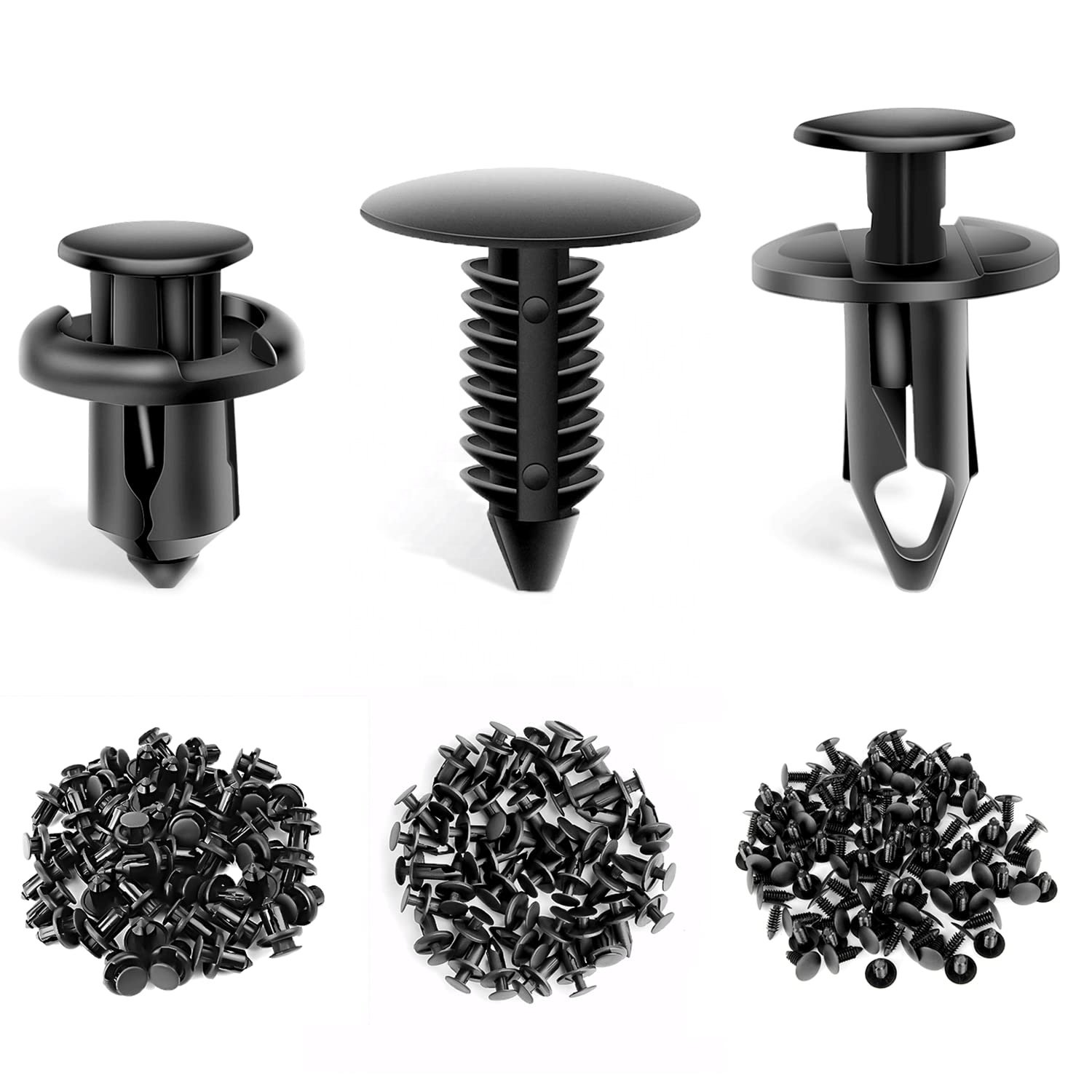 21030249 Lower Price Auto Body Clips Plastic Car Push Type Retainers Widely Range Hole Customized Shape Plastic Bumper
