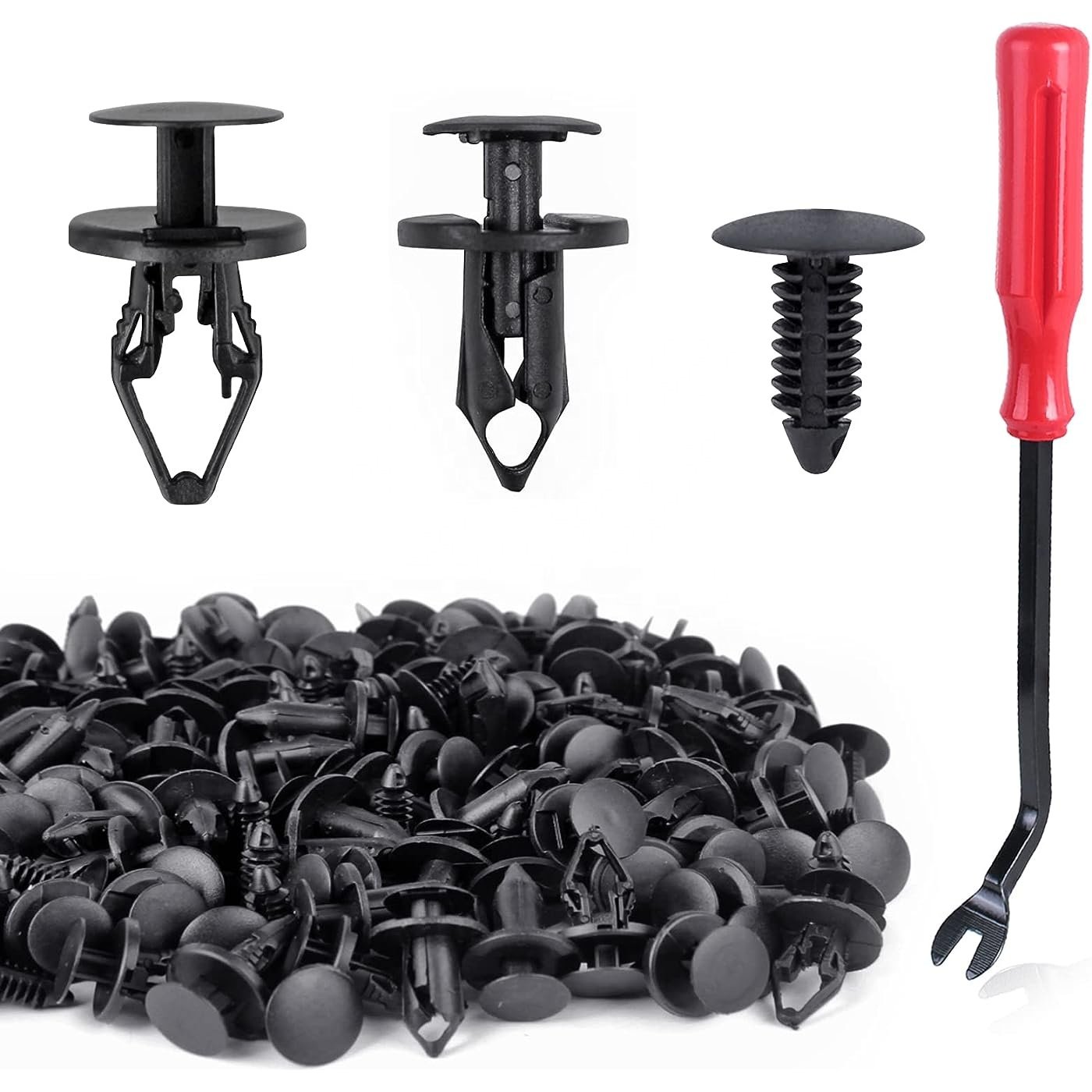 21030249 Lower Price Auto Body Clips Plastic Car Push Type Retainers Widely Range Hole Customized Shape Plastic Bumper