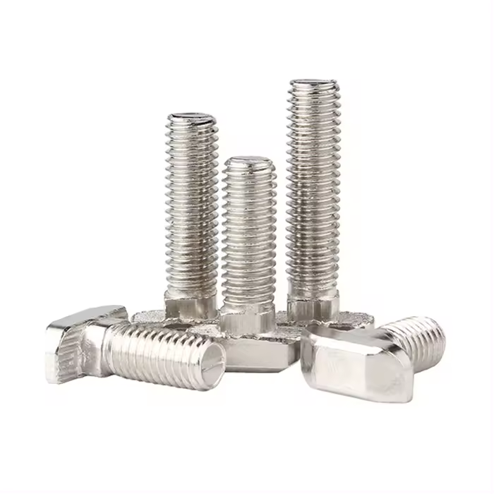 OEM ODM Customized Grade 4.8 8.8 10.9 Stainless Steel T Slot Bolt M3 M4 M6 Fasteners Bolts Metal Square T Head Bolts