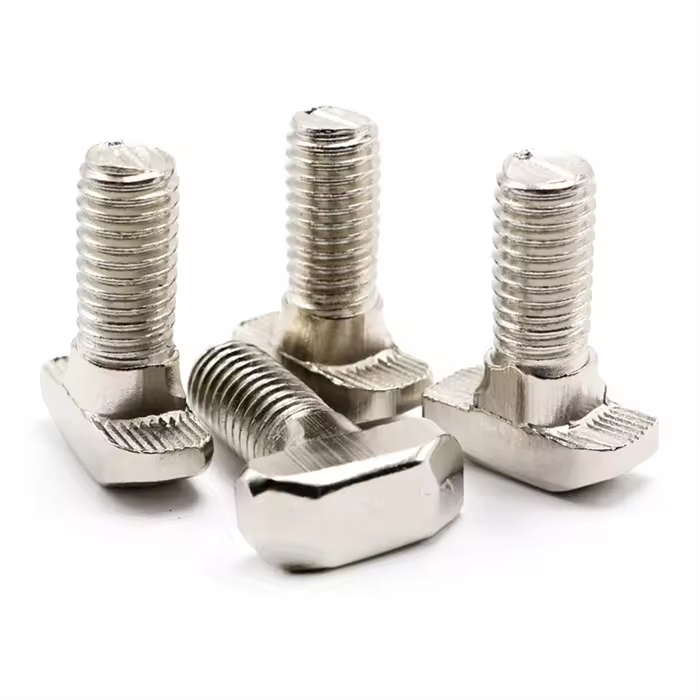 OEM ODM Customized Grade 4.8 8.8 10.9 Stainless Steel T Slot Bolt M3 M4 M6 Fasteners Bolts Metal Square T Head Bolts
