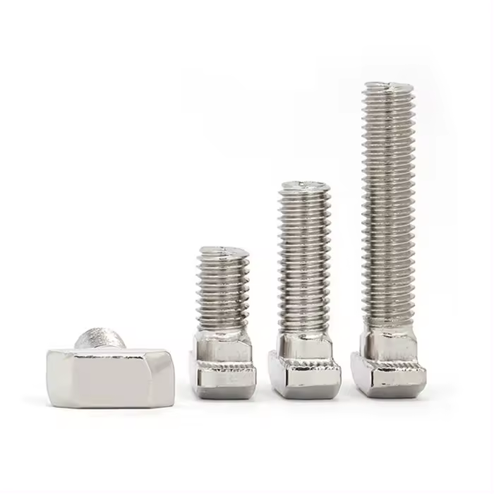 OEM ODM Customized Grade 4.8 8.8 10.9 Stainless Steel T Slot Bolt M3 M4 M6 Fasteners Bolts Metal Square T Head Bolts