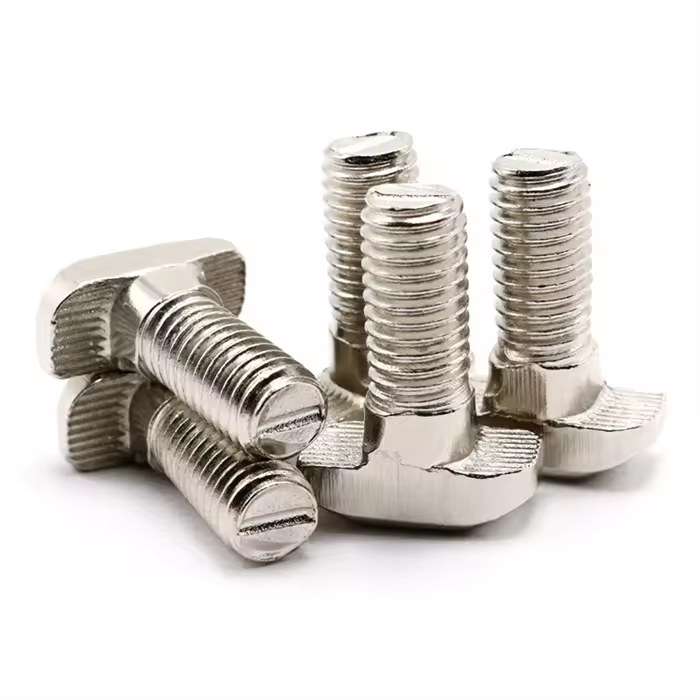 OEM ODM Customized Grade 4.8 8.8 10.9 Stainless Steel T Slot Bolt M3 M4 M6 Fasteners Bolts Metal Square T Head Bolts