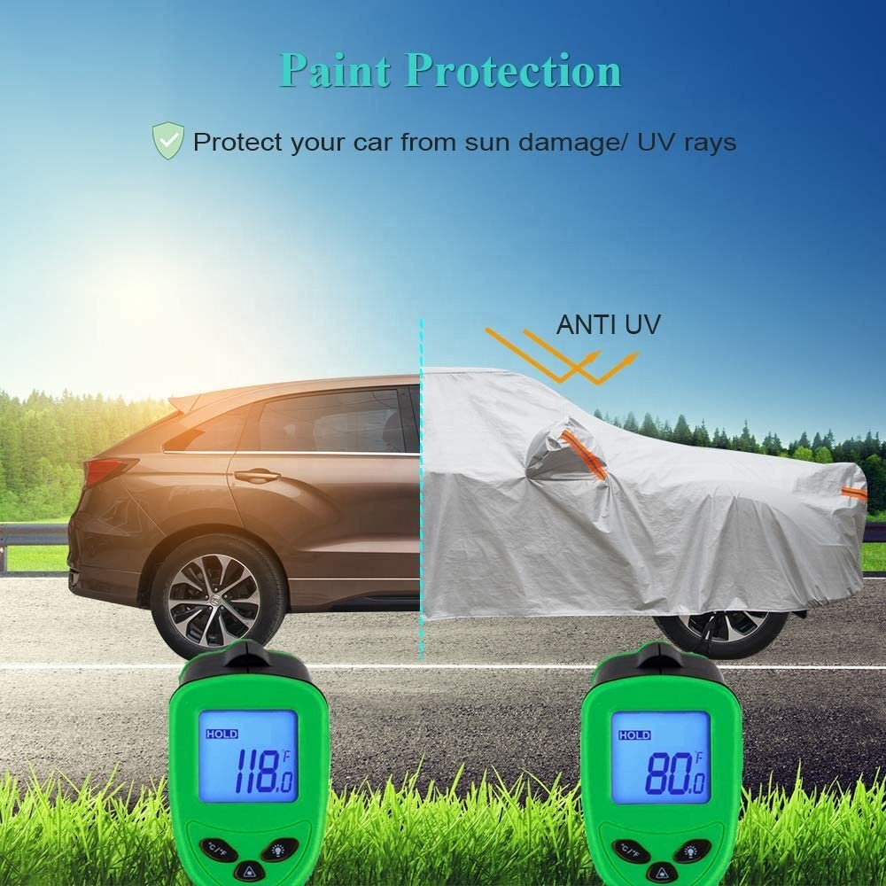 Factory Print Waterproof SUV Covers Outdoor Parking SUV Car Cover Side Door Opening All Season SUV Full Body Covers