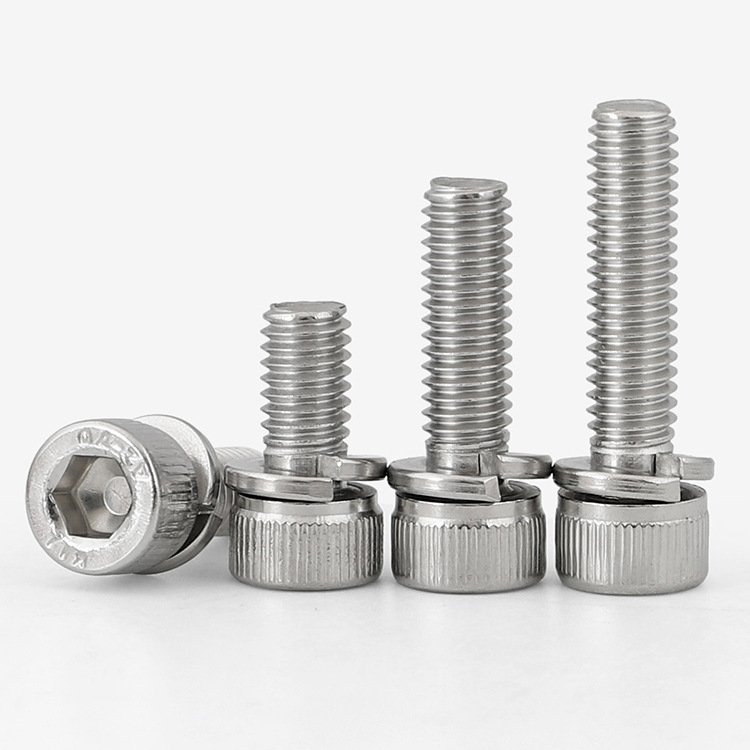 Factory Direct M3 M4 M5 M6 M8 M10 Auto Fasteners Hard Hexagon Hex Socket Cap Head Two Combination Self Drilling Inox Screw