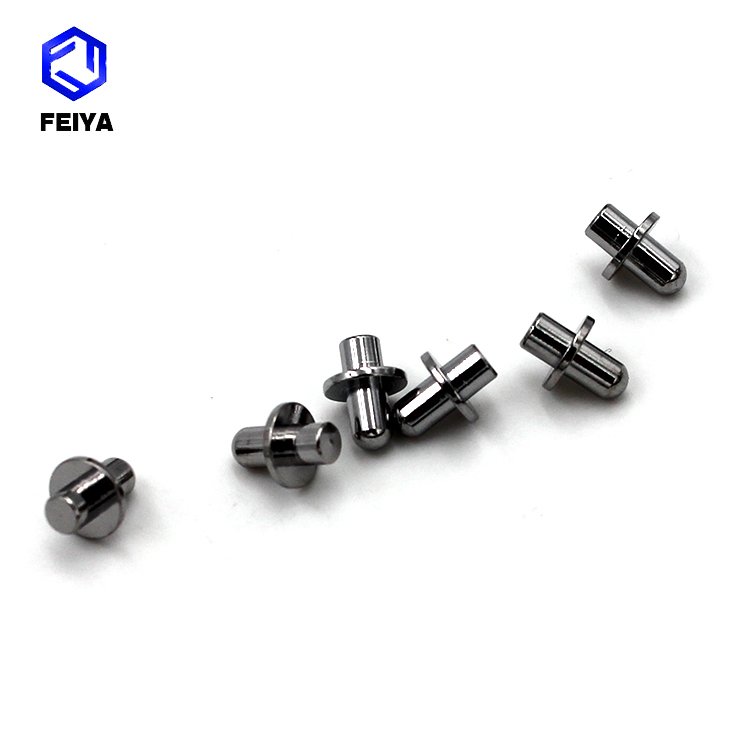 Precision Mini Brass Chrome Plated Step Dowel Pin 2mm Small Fastener